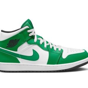 Air Jordan 1 Mid (GS) - Lucky Green/Black-White.